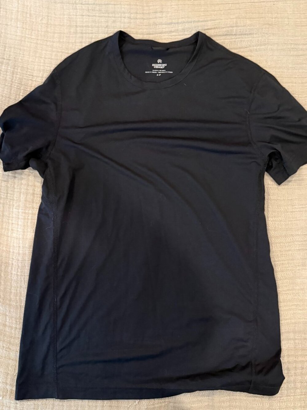 Reigning Champ Deltapeak 90 Training T-shirt Mens S Black Lightweight Mesh SS